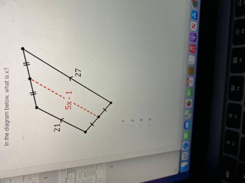 In the diagram below, what is x?