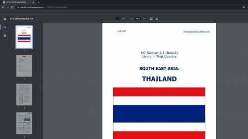 Can someone please give me something important about Thailand. I have to make a presentation and I d