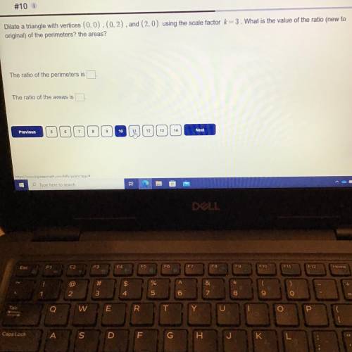 Find the ratio of the perimeter and of the area. thank you!