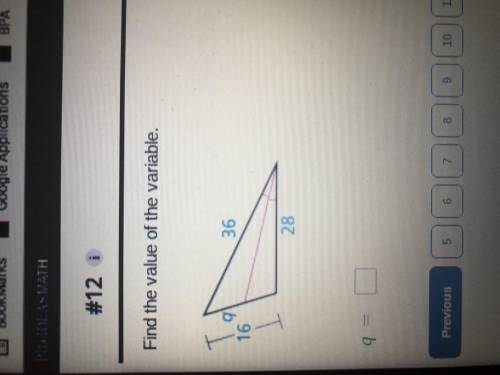 Find the value of the variable