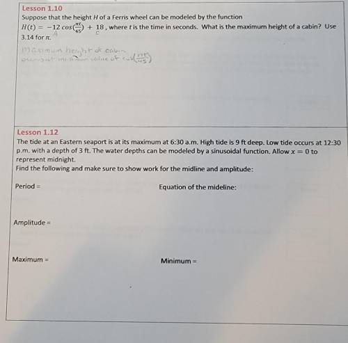 This is on the Algebra 2 unit (Graphs & Sinusoidal Functions) I'm having a hard time understand