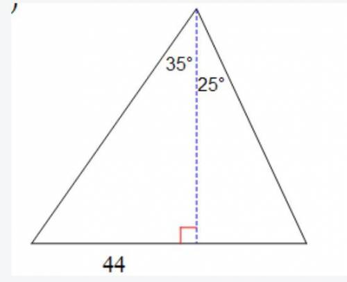Find the area of the triangle then round the answer to the nearest tenth (please help!!!)