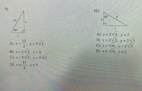 Hey can anyone help me find the missing side lengths