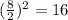 (\frac{8}{2} ) {}^{2}  = 16
