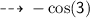 \qquad \sf  \dashrightarrow \:  -  \cos(3 \degree)