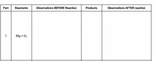 Reaction types, and the products created as a result after the reaction