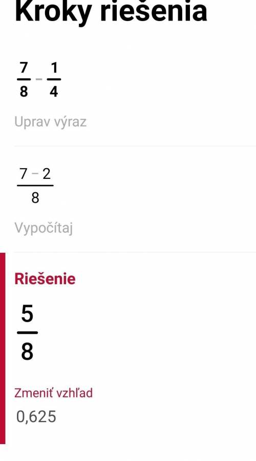 A) 1/5 + 3/10 
B) 7/8 - 1/4
Work out then simplify