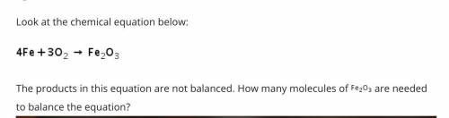 How many molecules need to be used to balance the equations.