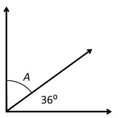 What is the measure of angle A?