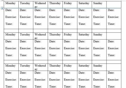 Can somone make me a filled in workout activitylog?