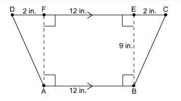 This trapezoid has been divided into two right triangles and a rectangle.

How can the area of the