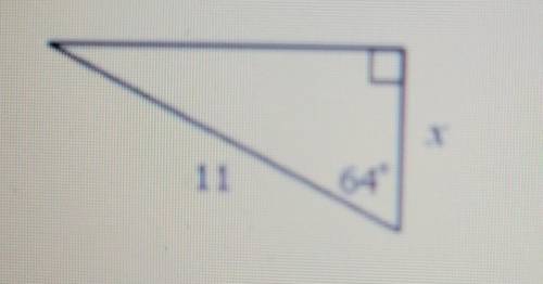 What is the value of x? Round to the nearest tenth.