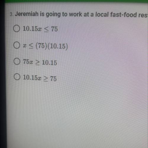 Jeremiah is going to work at his local fast food restaurant. He makes $10.15 per hour, he wants to