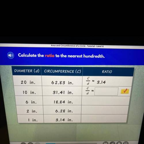 Area and Circumference of a Circle - Tutorial - Level G

X
Calculate the ratio to the nearest hund