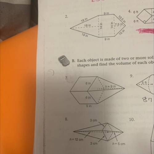 Help with questions 7 & 8 please !!