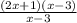 \frac{(2x + 1)(x - 3)}{x - 3}