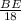 \frac{BE}{18}