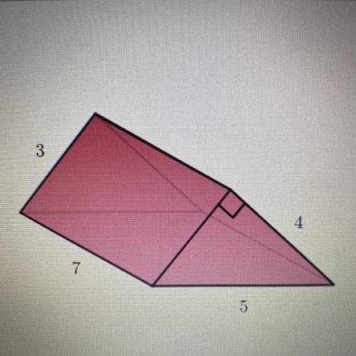 Here is a triangular prism

All measurements are in centimeters 
Calculate the volume and surface