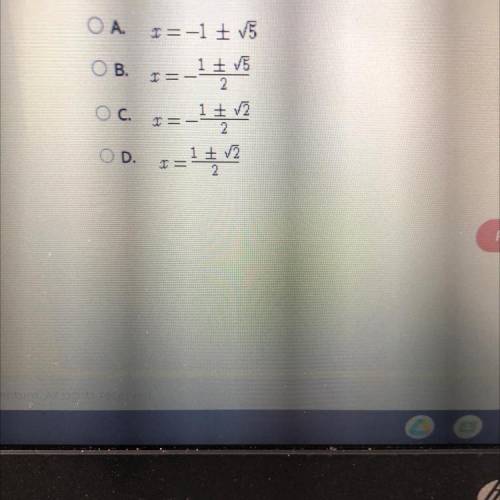 Select the correct answer.
What are the solutions of this quadratic equation?
-3x+1=3x-2