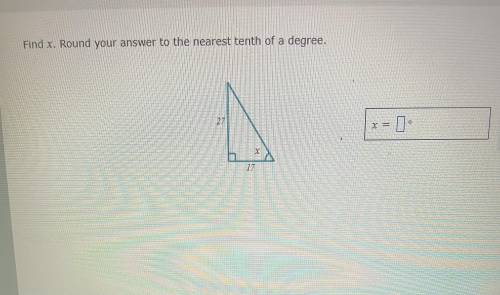 Solve for x and round to the nearest tenth for both (please:) )