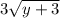 3\sqrt{y+3}