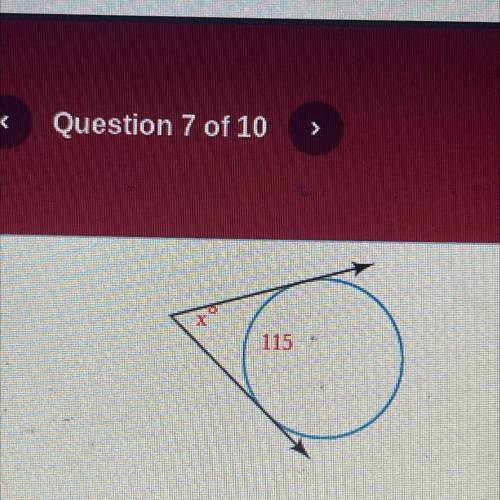 Find the value of x( this is due very soon pls help!)